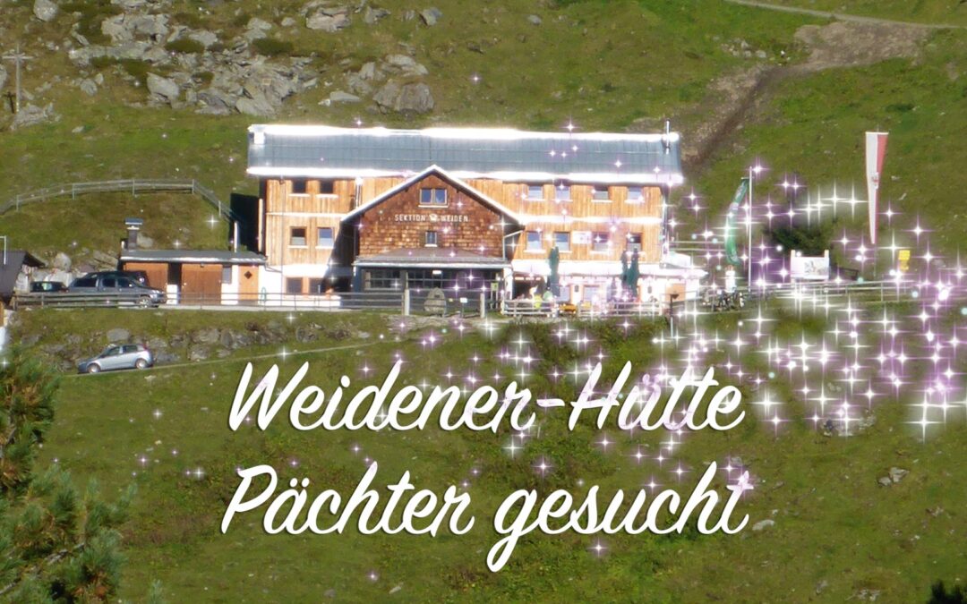 Weidener-Hütte – BEREITS VERPACHTET
