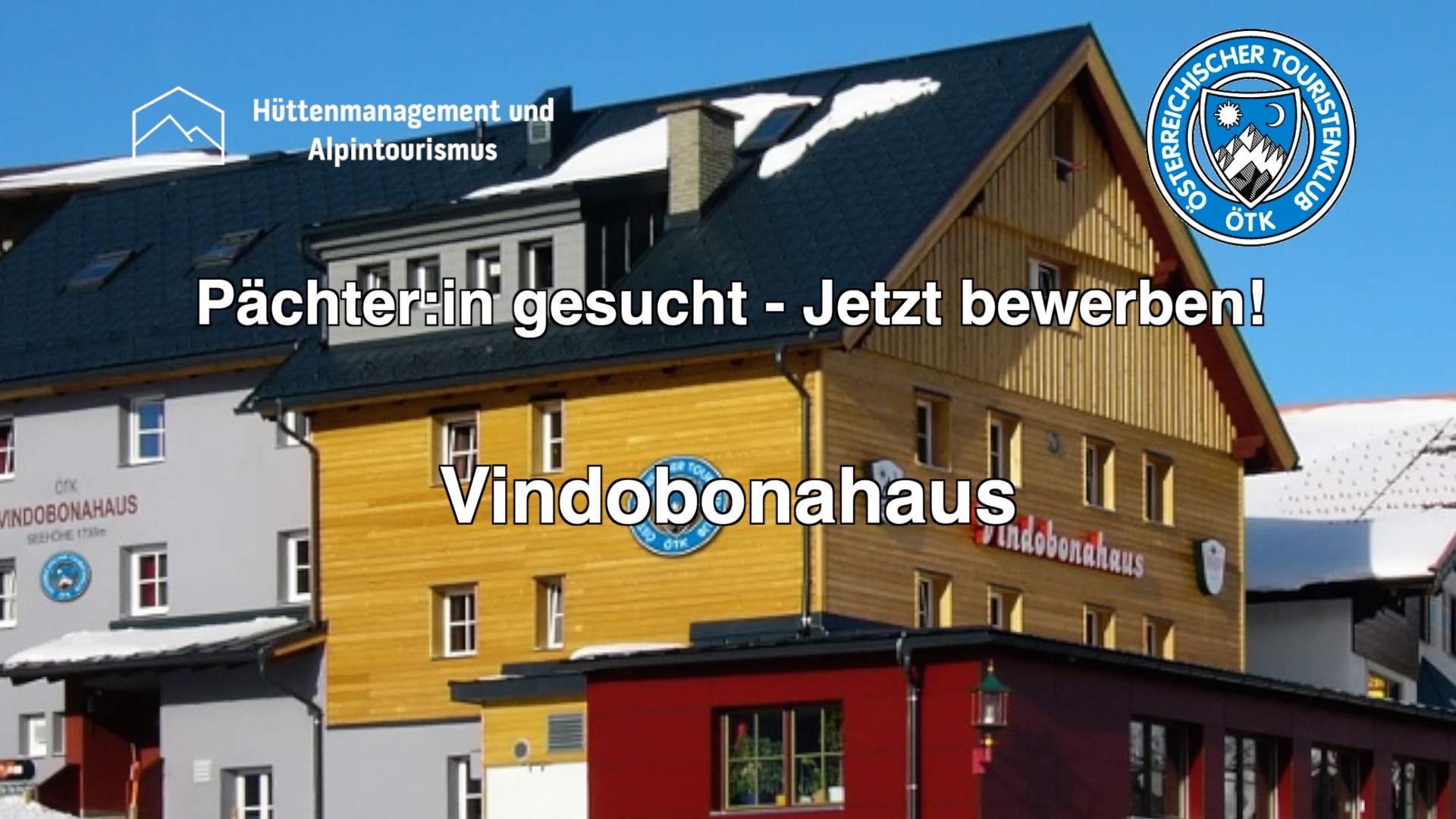 Pächter:in für Vindobonahaus ab Sommer 2025 – BEREITS VERPACHTET