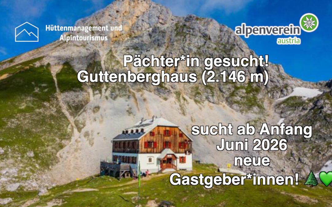 Pächter*in für das Guttenberghaus gesucht