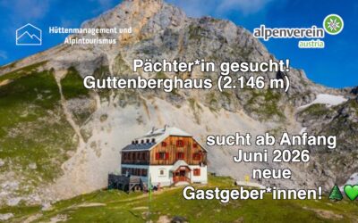 Pächter*in für das Guttenberghaus gesucht