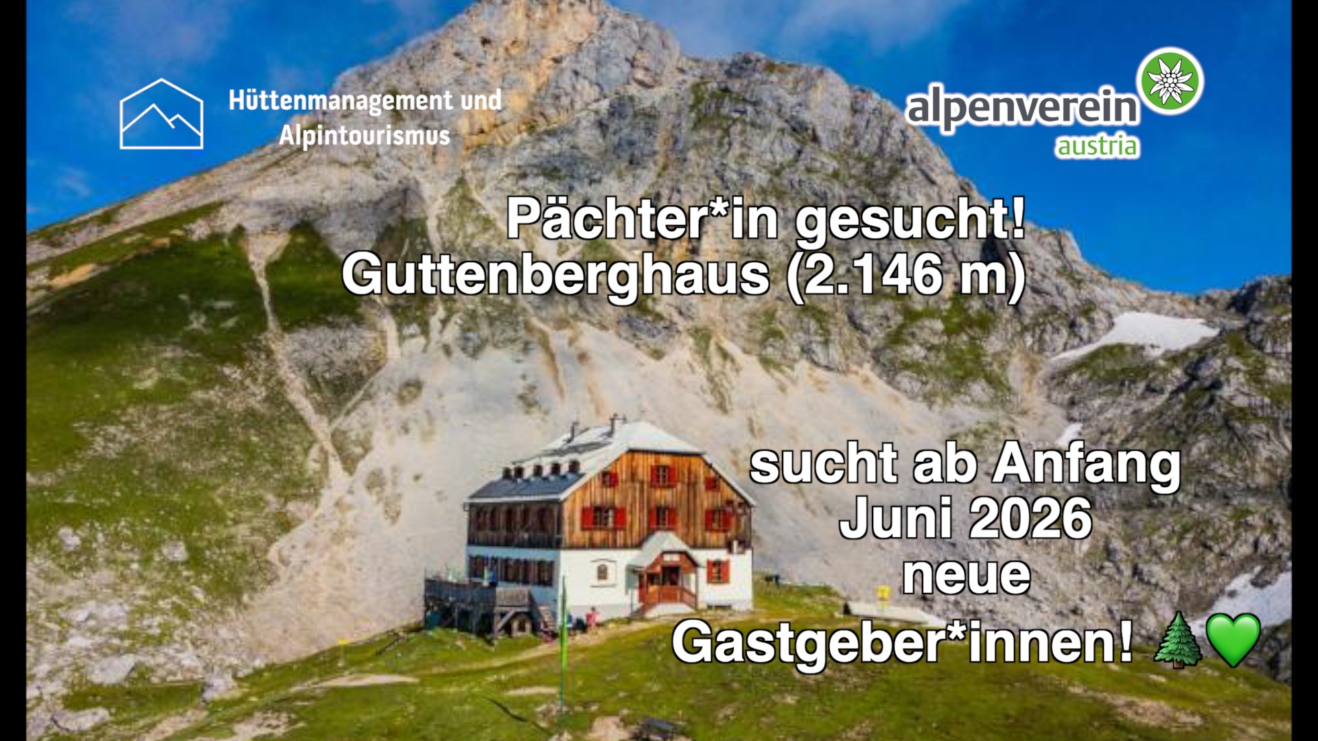 Pächter*in für das Guttenberghaus gesucht – BEREITS VERPACHTET